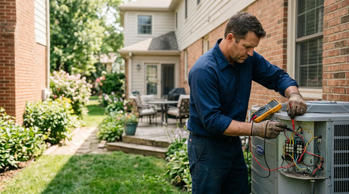 HVAC technician working near Firth, ID